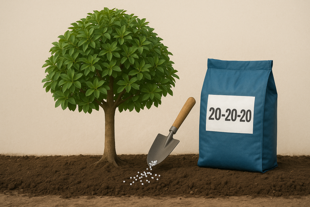 میزان مصرف کود 20 20 20 برای هر درخت